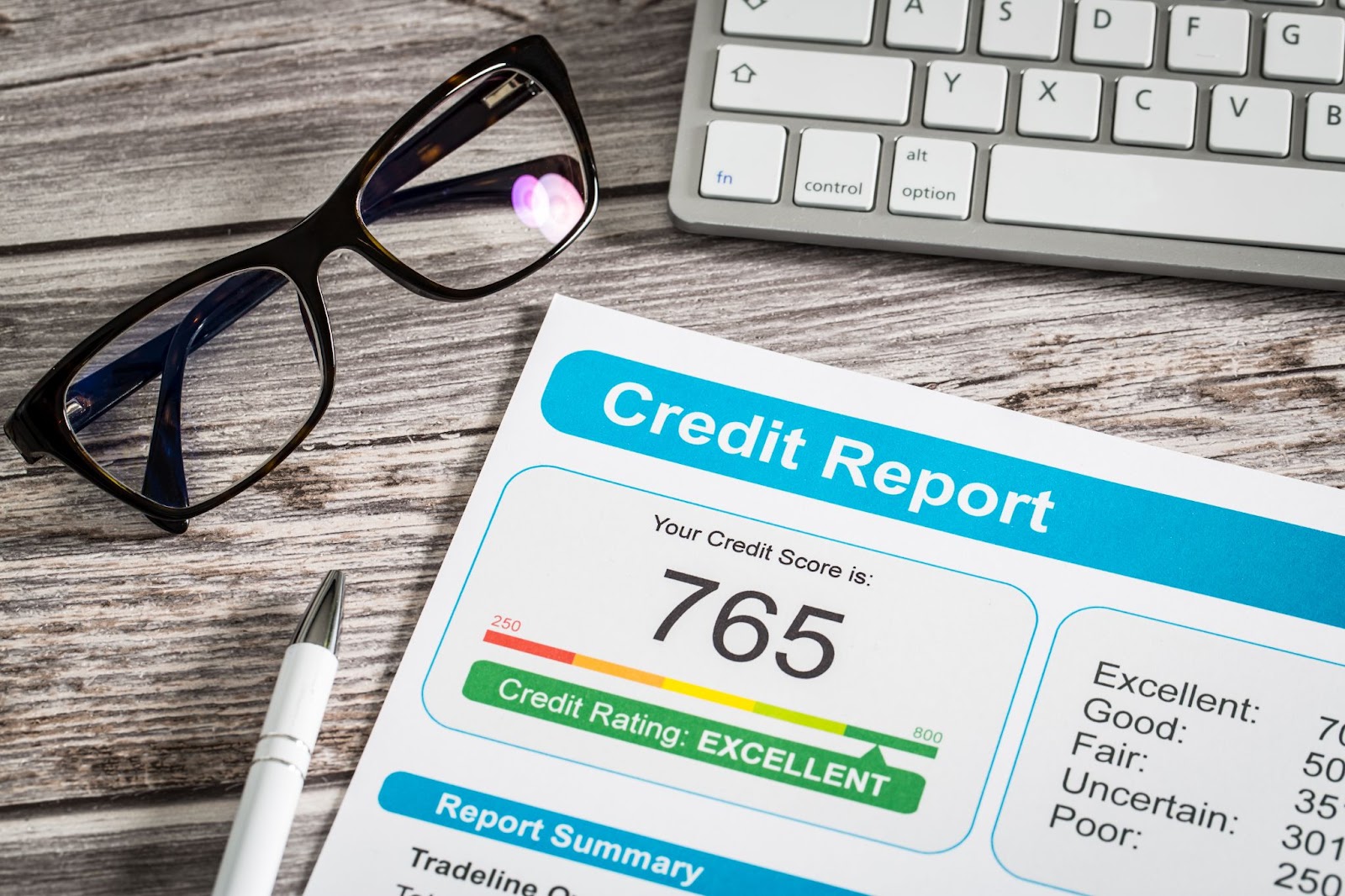 Excellent credit score needed for a hard money loan